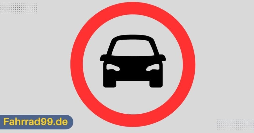 Welche fahrzeuge dürfen so eine beschilderte straße nicht befahren