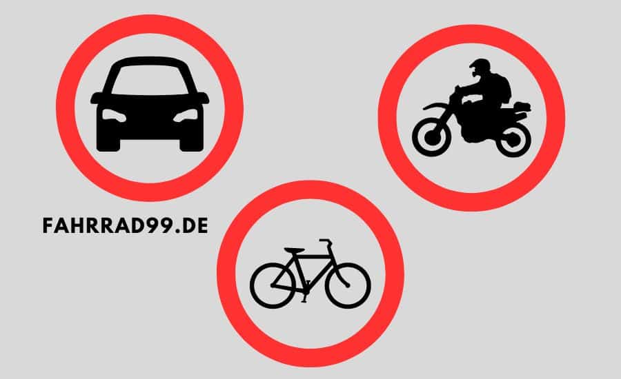 Welche Fahrzeuge Dürfen Diese Straße Benutzen Roter Kreis fahrrad99.de